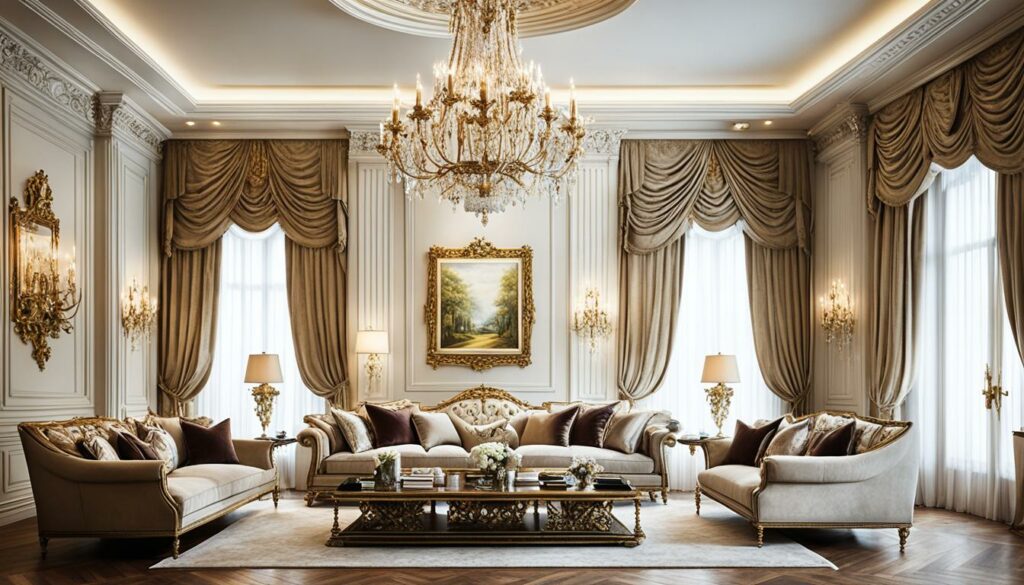 luxury drawing room decoration